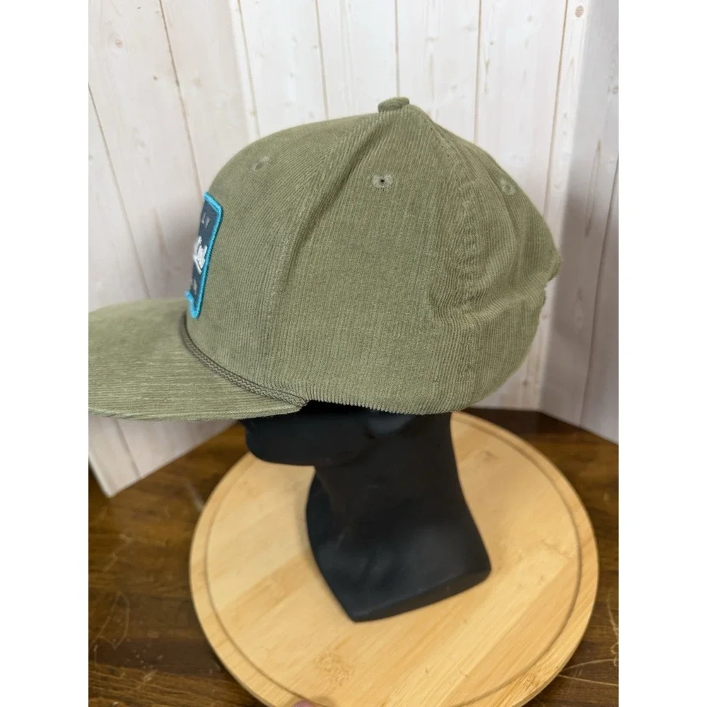 Cowboy Cool Supply Co Green‎ With Logo Patch Corduroy Snapback Trucker Hat
